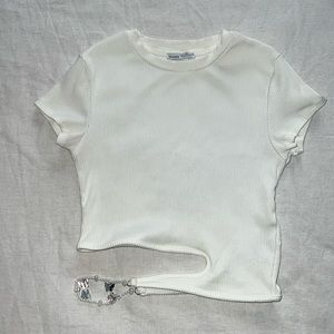 Crop top with beads